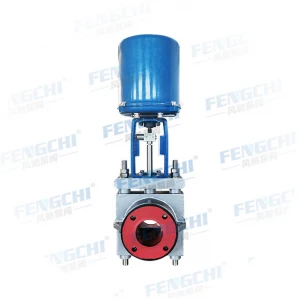 Electric pinch valve with pointer