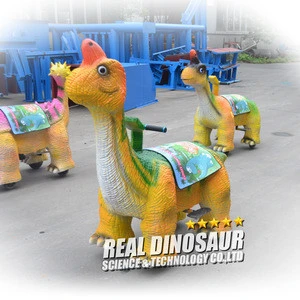 Electronic battery coin operated dinosaur ride on car for kids