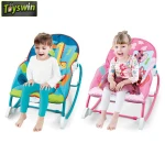 Electronic rocking dinning seat pink girl function set baby swing chair for sleeping