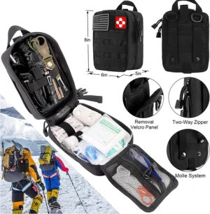 Buy Emergency Survival Kit First Aid Kit, 121pcs Tactic Camping Hiking ...
