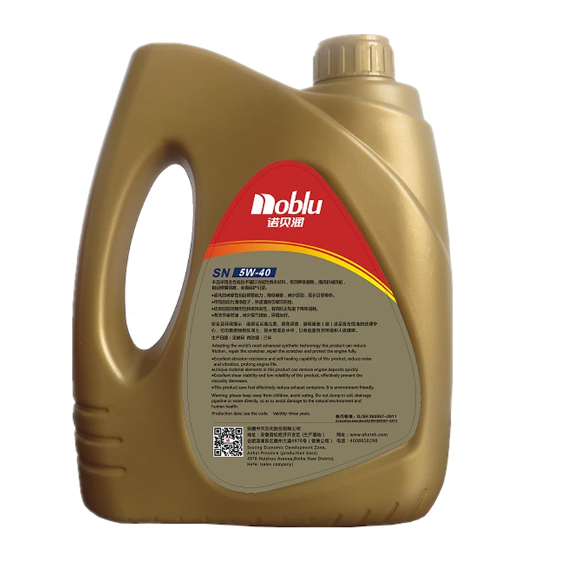 Engine Oil Lubrication Oil Motor 100% Synthetic Oil Lubricants SAE 5W40