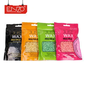 ENZO Professional wholesale Hot sale 100g hard wax beans hair removal elastic natural painless legs body hard depilatory hot wax
