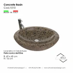Etna Stone & Design Concrete Basin Sink