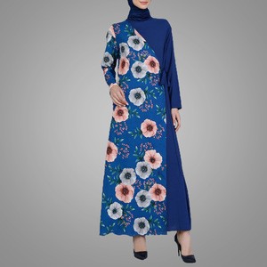Exquisite Unique Elegant Morocco Style Printed Abaya Dress Fashion Design Muslim Women Islamic Clothing