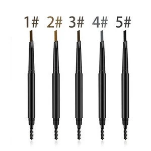 Eyebrow makeup 5 color permanent dual heads private label eyebrow pencil