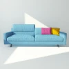Fabric Sofa with High Back Modern Sofa Couch Living room sofa