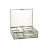 Factory Direct Sale Glass Decorative Box Wedding Special Glass Display Box Size OEM Available Ring Storage Organizer
