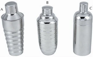 Factory Direct Stainless Steel Cocktail Shaker Bar Set