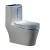 Import Factory direct supply chinese one piece toilet round shape toilet bowls blue color toilet from China