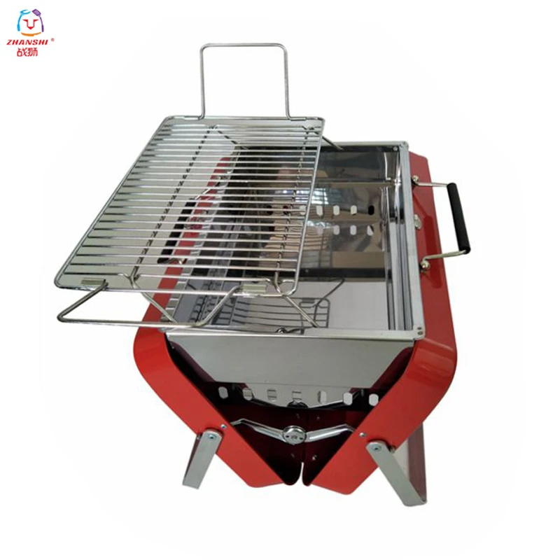 Factory Directly japanese tabletop bbq grill portable bbq charcoal grill stainless steel x-type bbq grill foldable