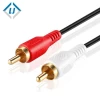 Factory price High Quality two male to two male audio jack line RCA gold plating connector AV audio and video cable