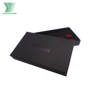 Factory price matte black tool packaging box with die-cut EVA insert