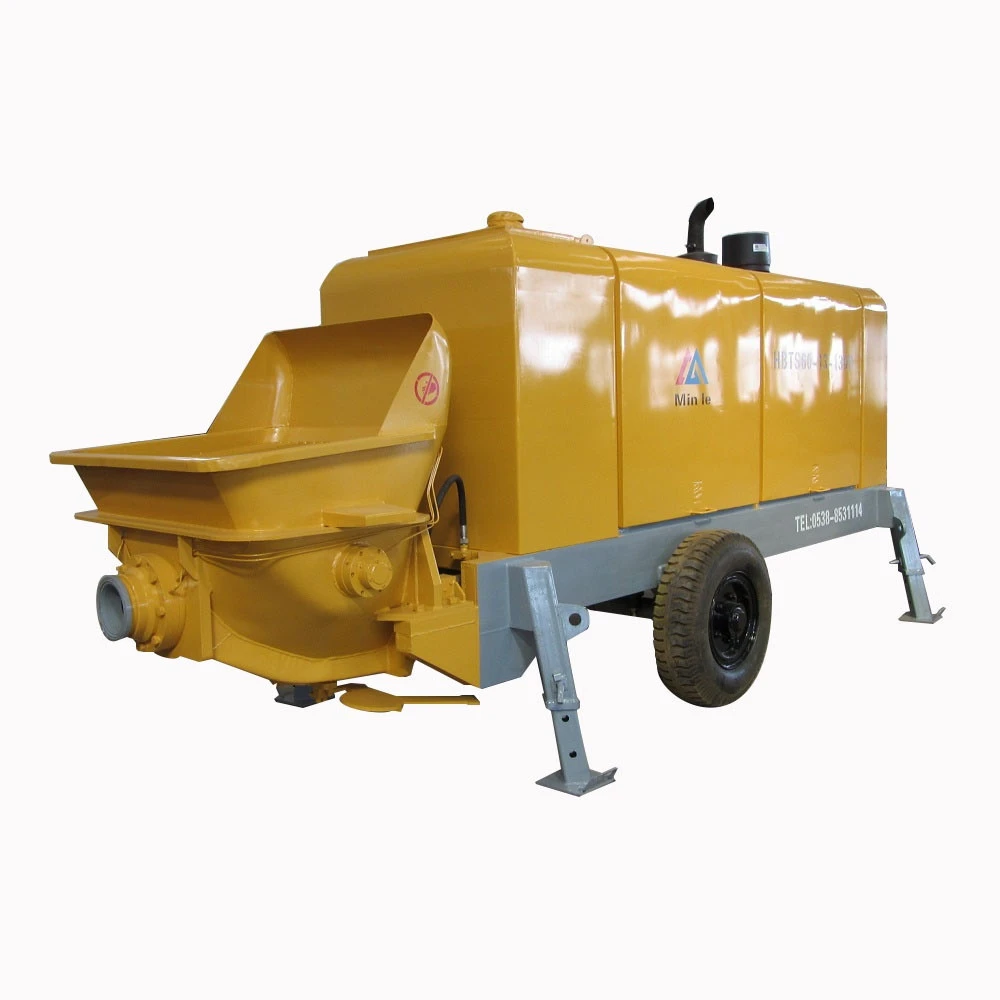factory supply trailer concrete pumps/towed concrete pump with Weichai Diesel engine
