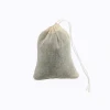 Factory wholesale organic recyclable drawstring cotton muslin tea bag