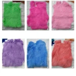 Factory wholesale raw or dyed color big and soft real Rex rabbit fur