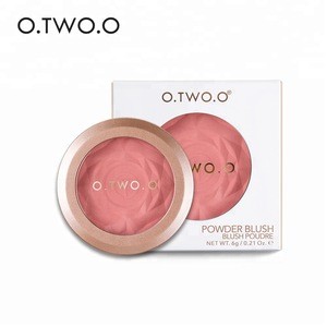 Factory Wholesale Shiny Blusher 6 Colors Options O.TWO.O Fashion Powder Blush Makeup