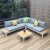 Fashion and modern best price black cushions rattan outdoor furniture garden set