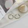 Fashion Korean version of ring earrings new copper plating accessories women cheap wholesale jewelry