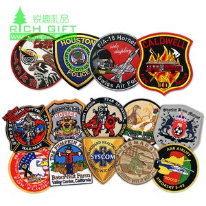 fashion large embroidery badge beaded lace applique patches army security flag club embroidered military patch magnetic backing