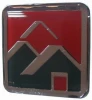 Fashion metal epoxy coated lapel pin