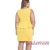 Import Fashon Yellow Crossed V Neck Sleeveless Big Girl Peplum Dress from China