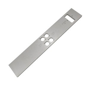 Fast Manufacturing Silver Matt Anodizing Custom Aluminum CNC Machining Milling Drilling Audio Front Faceplate Within 10 Days