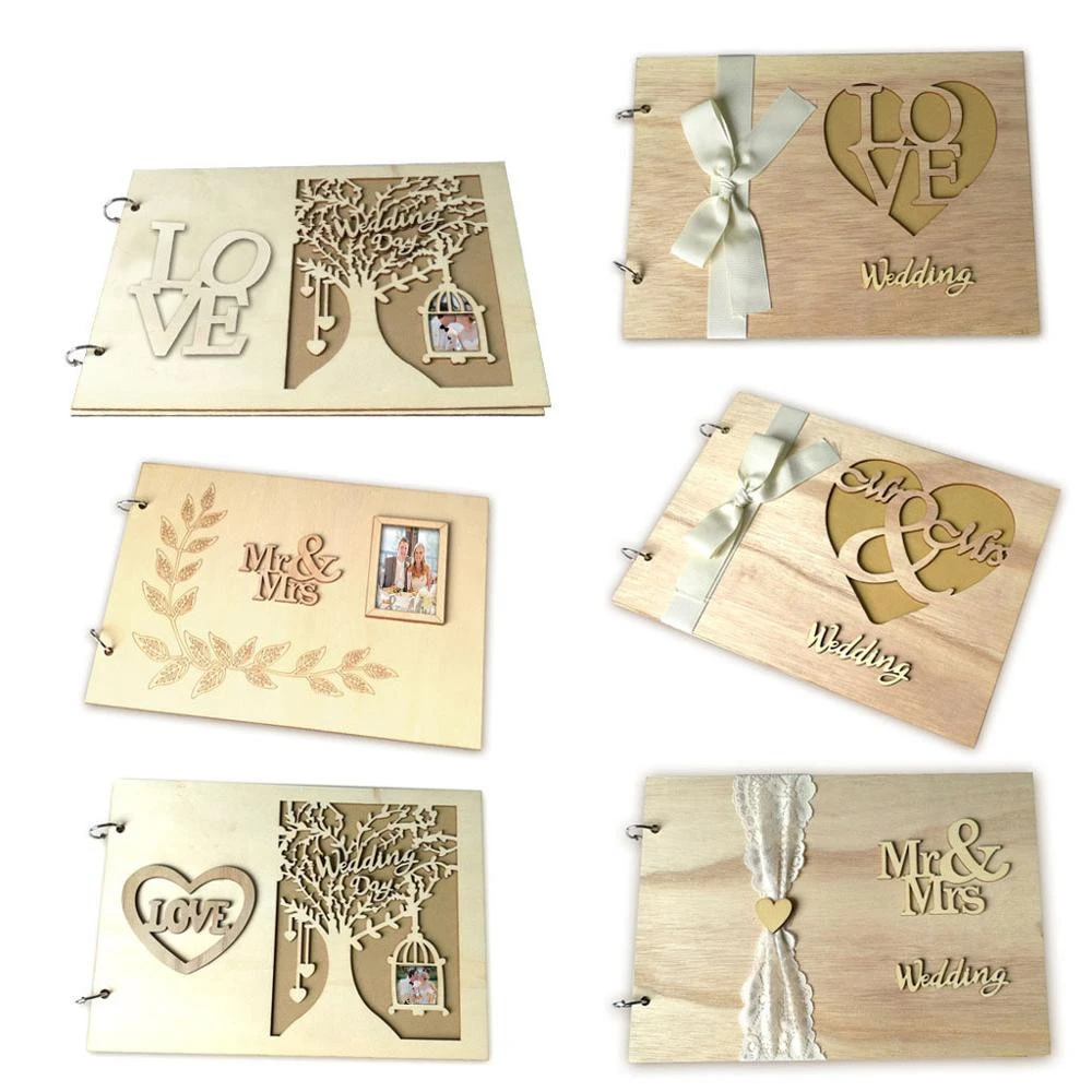 FEIYOUHot sale DIY Customized loose-leaf wood photo album baby photo album for wedding/gifts