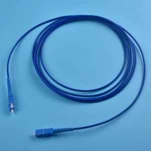 Fiber optic patch cord connector armored fiber optic patch cord cable