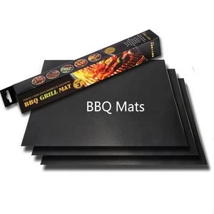 Fiberglass Non- Stick BBQ Mesh Reusability BBQ Grill Mat