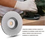 Flat Gold Wood Grinding Wheel angle grinder disc wood carving disc Sanding Abrasive tool