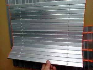 flexible rolling curtain shield guard shield aluminum bellows cover