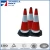 Import Fluorescent PVC Safety Road Cone, Traffic Cone,European Standard Black Base Reflective PVC Traffic Cone from China