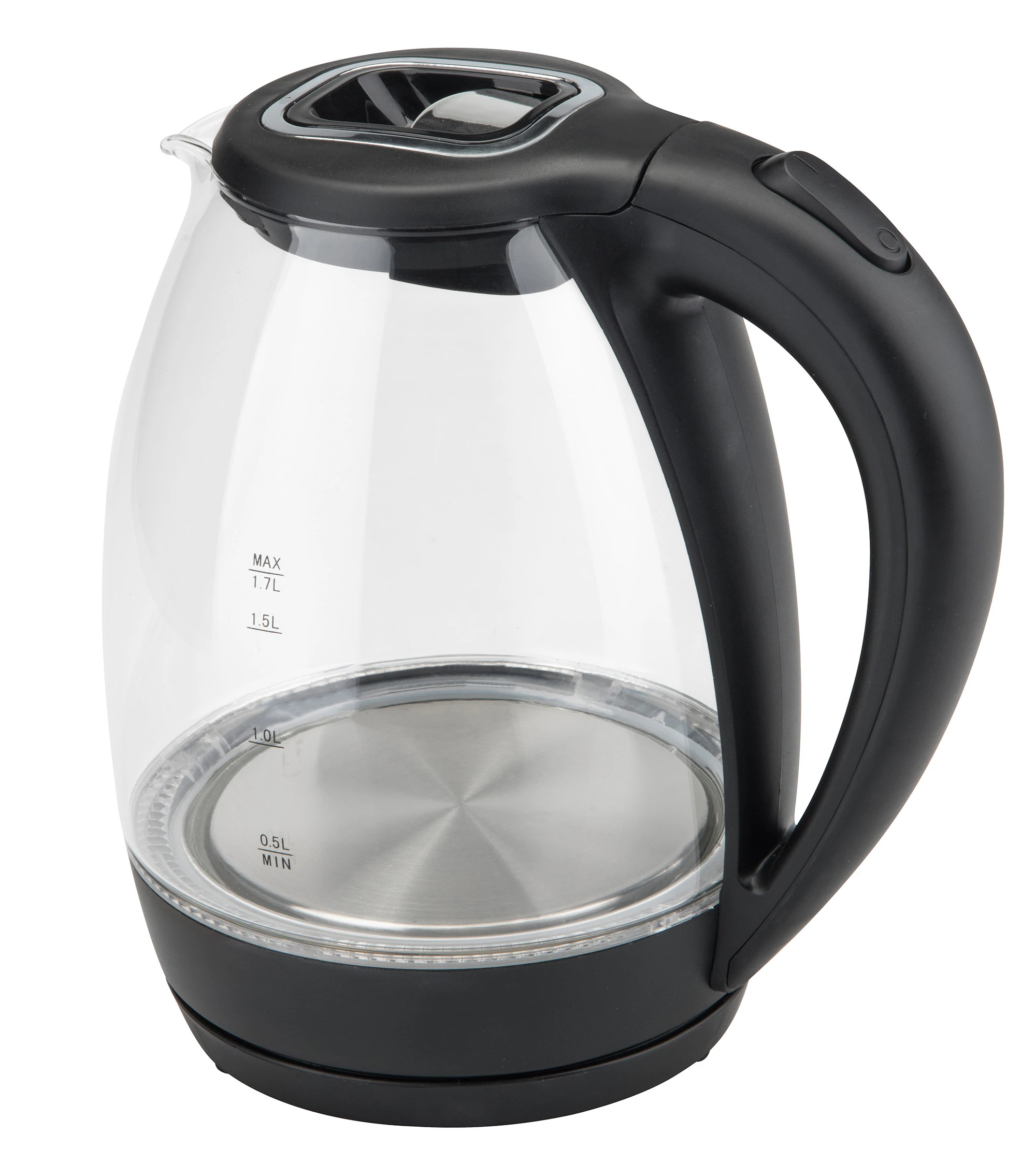 food grade  1.7L 220V modern electric hot home glass electric kettle