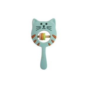 Food Grade  Silicone cat rattle Hanging Toy Hanging Spiral Rattle Cart Pendant Baby Teething Toys