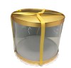 Foodgrade PET Clear round wedding cylinder clear plastic cake packaging boxes with lids
