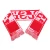 Import football fan 100% acrylic jacquard knitting scarf from China
