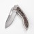 Import Fossil Folding Pocket Knife Plain Etch Blade Finish Folder with Frame Lock from China