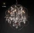 Import Foucault orb crystal and iron lamp chandelier for supercenter/villa/hotel/coffee shop/restaurant decoration from China