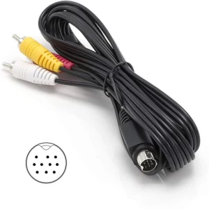 free sample mini Din 10pin to 3 RCA male Audio Adapter Cable