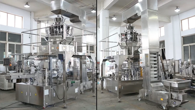Fully Automatic Precision Weight 500g 1Kg Bag Nuts Coffee Beans Rice Packaging Machine