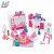 Import Funny doll house girl play game princess toy set with furniture from China