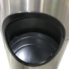 Galvalized steel waste bin sanitizing bin waste Factory direct sales metal waste bin