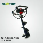Gasoline mini driller earth auger drilling machine