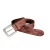 Import Genuine Leather Belt For Men With Two Nails Brown Finish from India