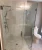 Import Glass bath shower screen with shelf textured glass shower door from China