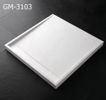 GM-3103 bathroom sink quartz natural stone shower base  artificial stone custom shower tray