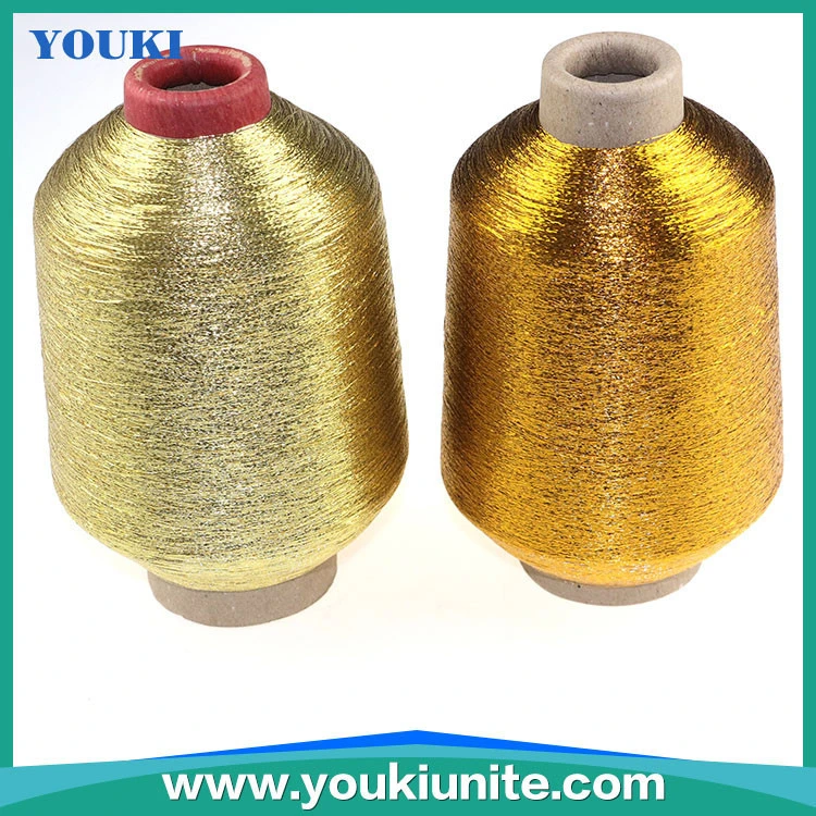Golden polyester metallic yarn /metallic thread for knitting,weaving