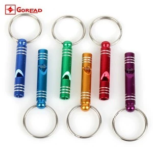 Goread Aluminum mini Survival whistle with key chain