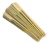 Import green skin bamboo barbecue skewer Seafood Bbq Double Blunt Point Bamboo Stick from China