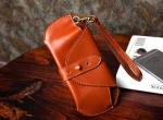 Guangdong key chain wallet handmade leather wallet pattern money wallet